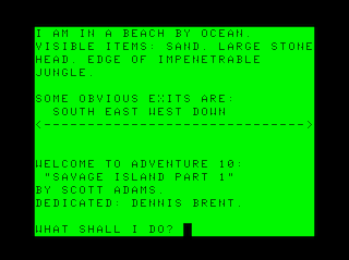 Adventure #10: Savage Island Part I game screen #1