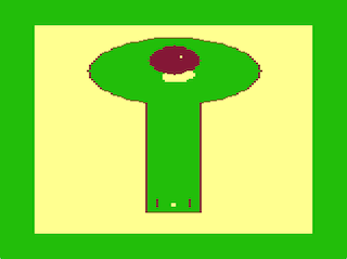 Desert Golf Hole #1 overhead screen