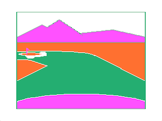 Desert Golf Hole #2 Tee view screen
