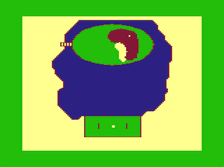 Desert Golf Hole #5 overhead screen