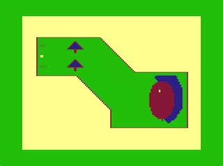 Desert Golf Hole #8 overhead screen