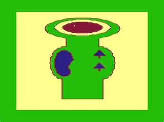 Desert Golf Hole #9 overhead screen