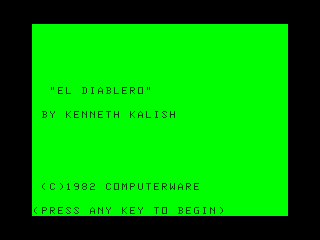 El Diablero intro screen