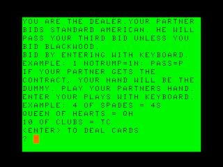 Grand Slam Bridge intro screen #2