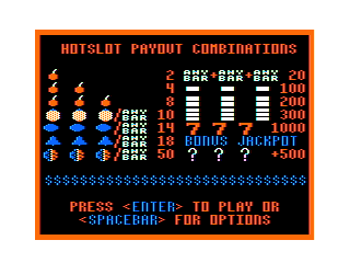 Hotslot intro screen #3