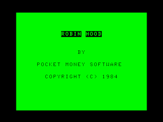 Robin Hood intro screen #1