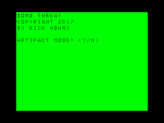 Bomb Threat intro screen #1