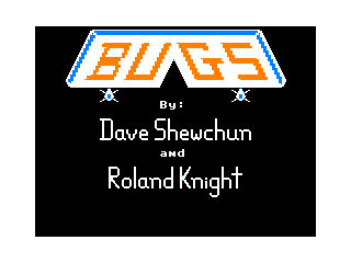 Bugs title screen