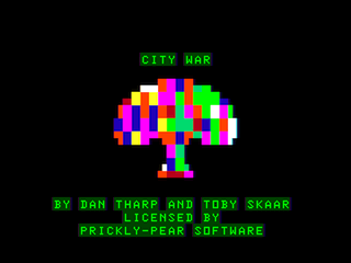 City War intro screen