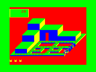Crystle Castles level 1 screen