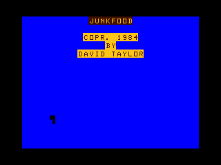 Junkfood intro screen