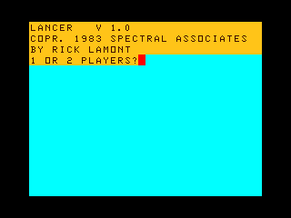 Lancer intro screen