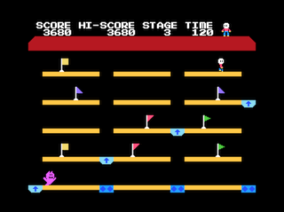 Lift Level 3 game screen (Coco 3)