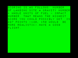Moon Lander intro screen #4