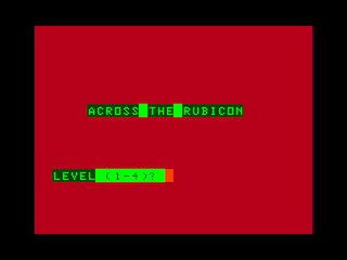 Across the Rubicon intro screen