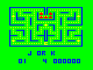 Color Scarfman Intro screen #2 - keyboard or joystick?
