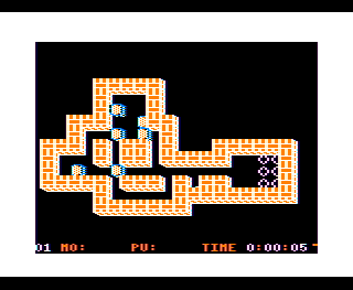 Soko-ban Level 1 game screen on Coco 1/2