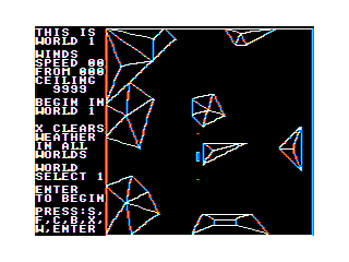 Worlds of Flight world #1 map screen